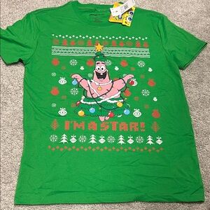 NWT Nickelodeon Green Patrick Star T-Shirt